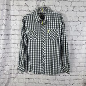 Cavi Men's XL Checkered Long Sleeve‎ Shirt